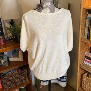 Anthropologie Short Sleeve Sweater Top
